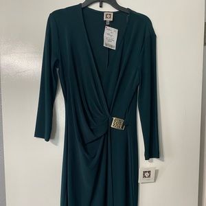 Dark green Ellen Tracy dress, size 2P